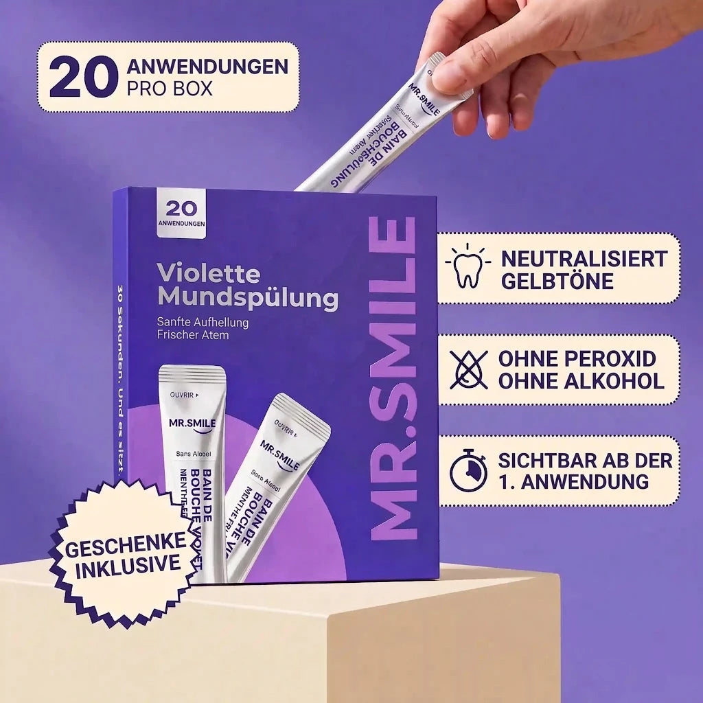 MR.SMILE Set — Neutralisiert Gelbtöne